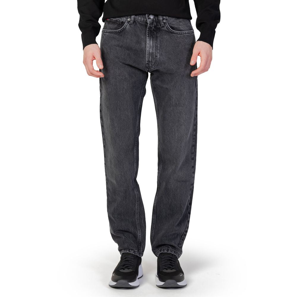 Hugo Boss Black Cotton Relaxed Fit Jeans - The Gentlemen's Vault