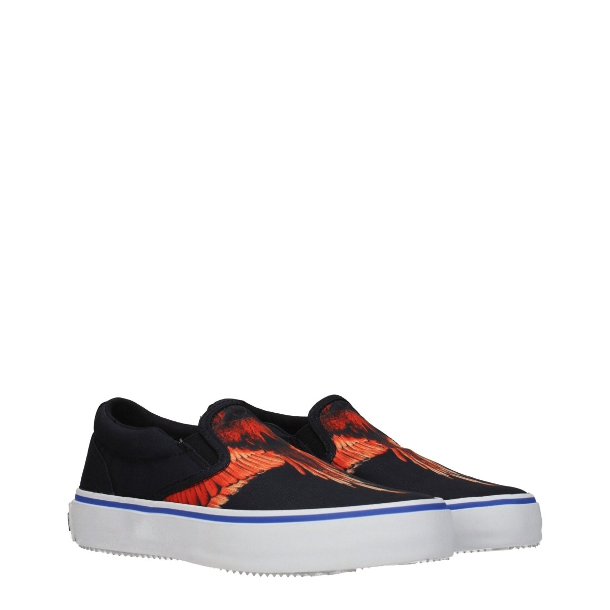 Marcelo Burlon Black Fabric Slip - On Loafers - The Gentlemen's Vault