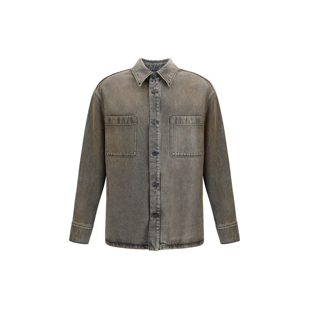Fendi Gray Denim Shirt - The Gentlemen's Vault