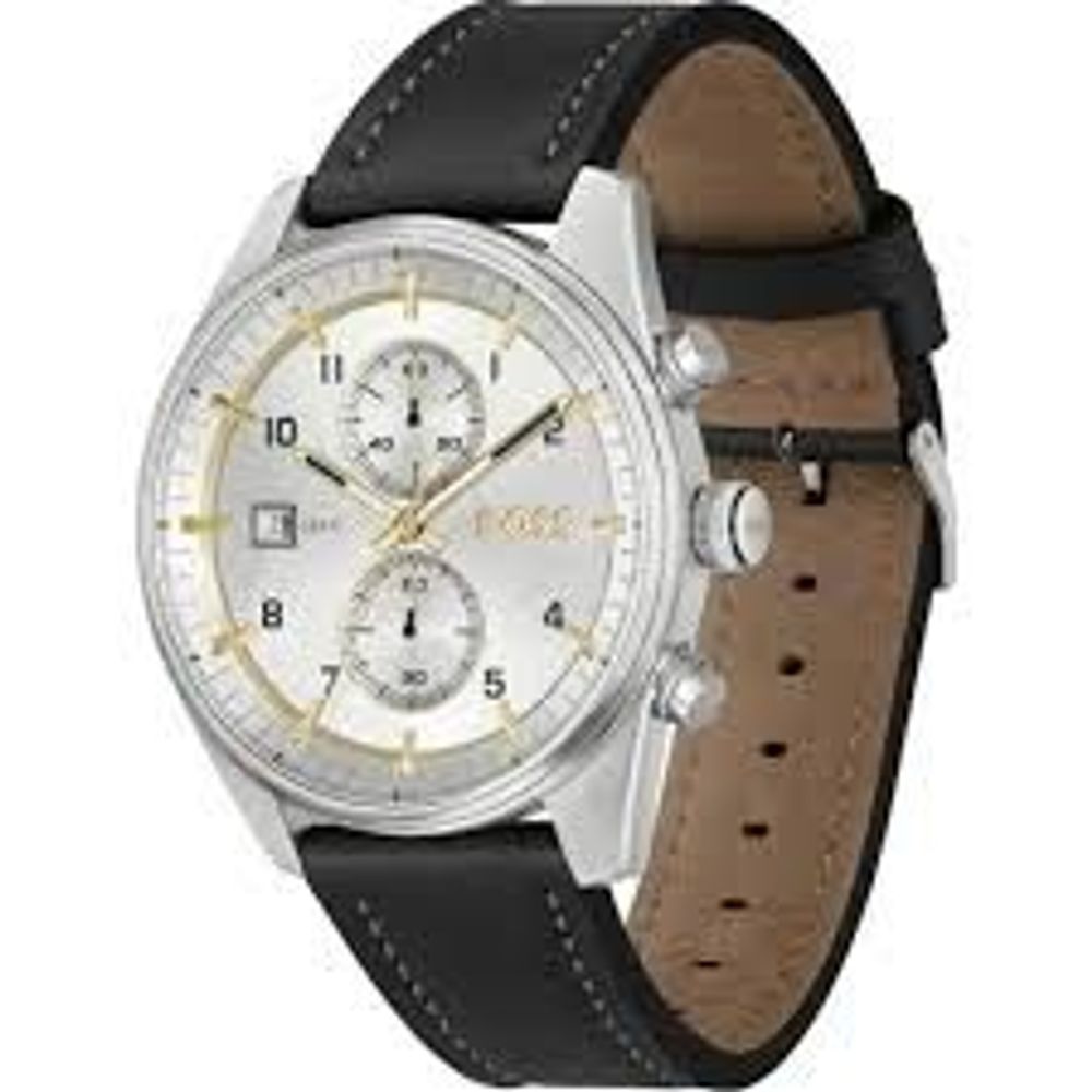 Hugo Boss Black Leather Dress Watch - The Gentlemen's Vault