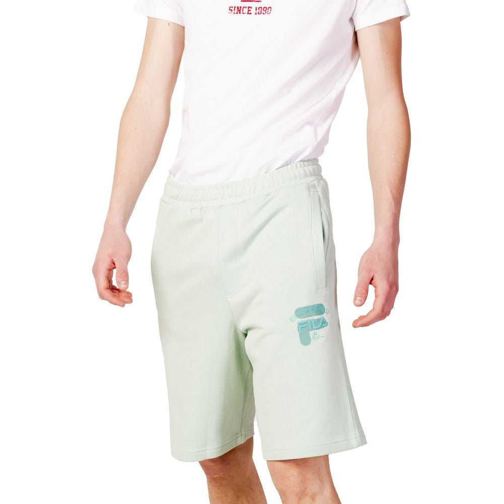 Fila Green Cotton Bermuda Shorts - The Gentlemen's Vault