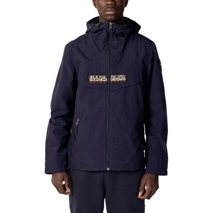 Napapijri Blue Polyester Jackets & Coat - The Gentlemen's Vault