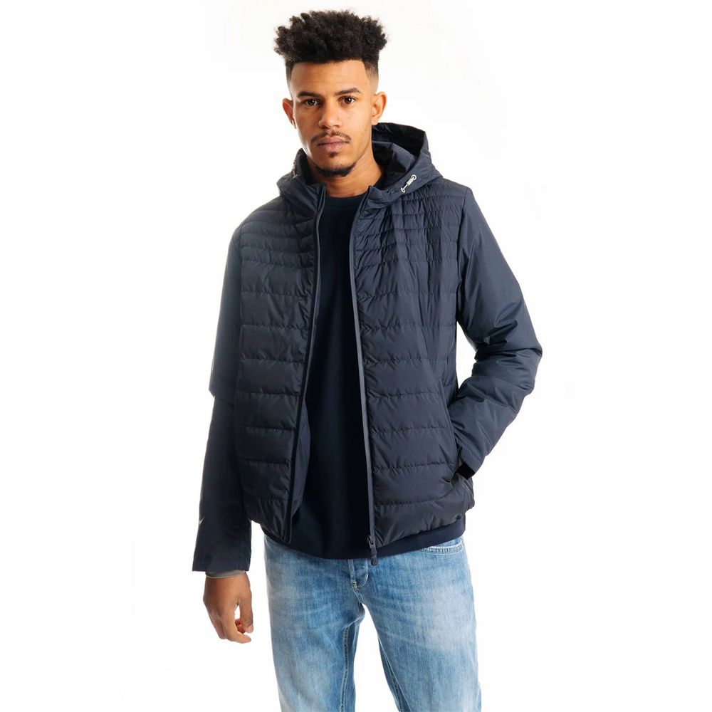 People Of Shibuya Sumptuous Blue Hooded Technical Jacket - The Gentlemen's Vault