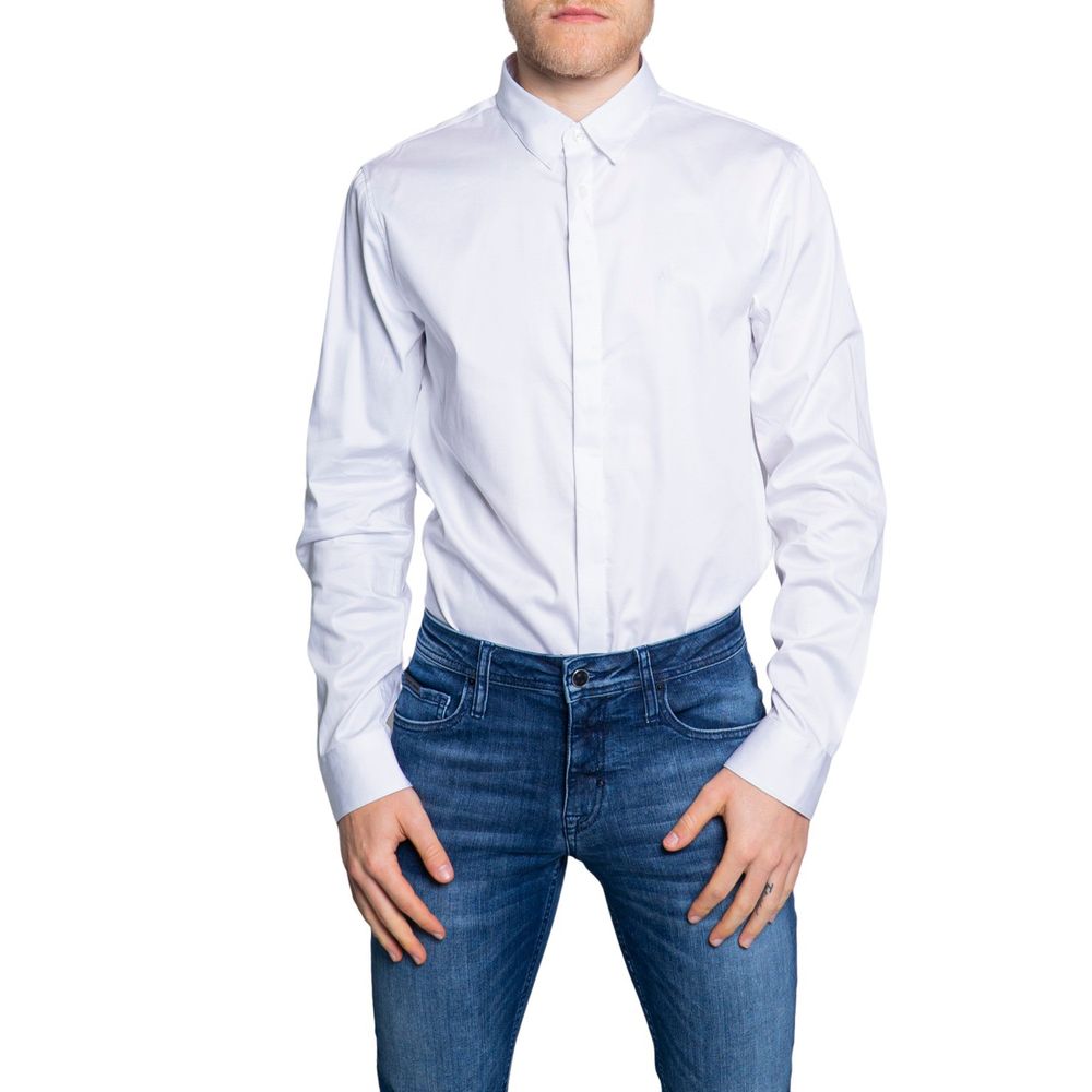 Armani Exchange White Cotton Shirt - The Gentlemen's Vault