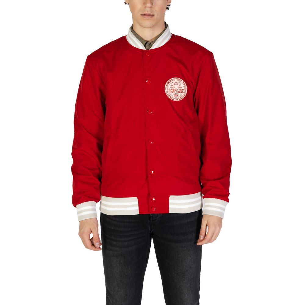 Replay Red Cotton Jackets & Coat - The Gentlemen's Vault