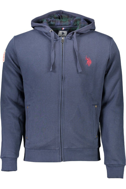 U.S. POLO ASSN. Blue Cotton Men Sweater - The Gentlemen's Vault
