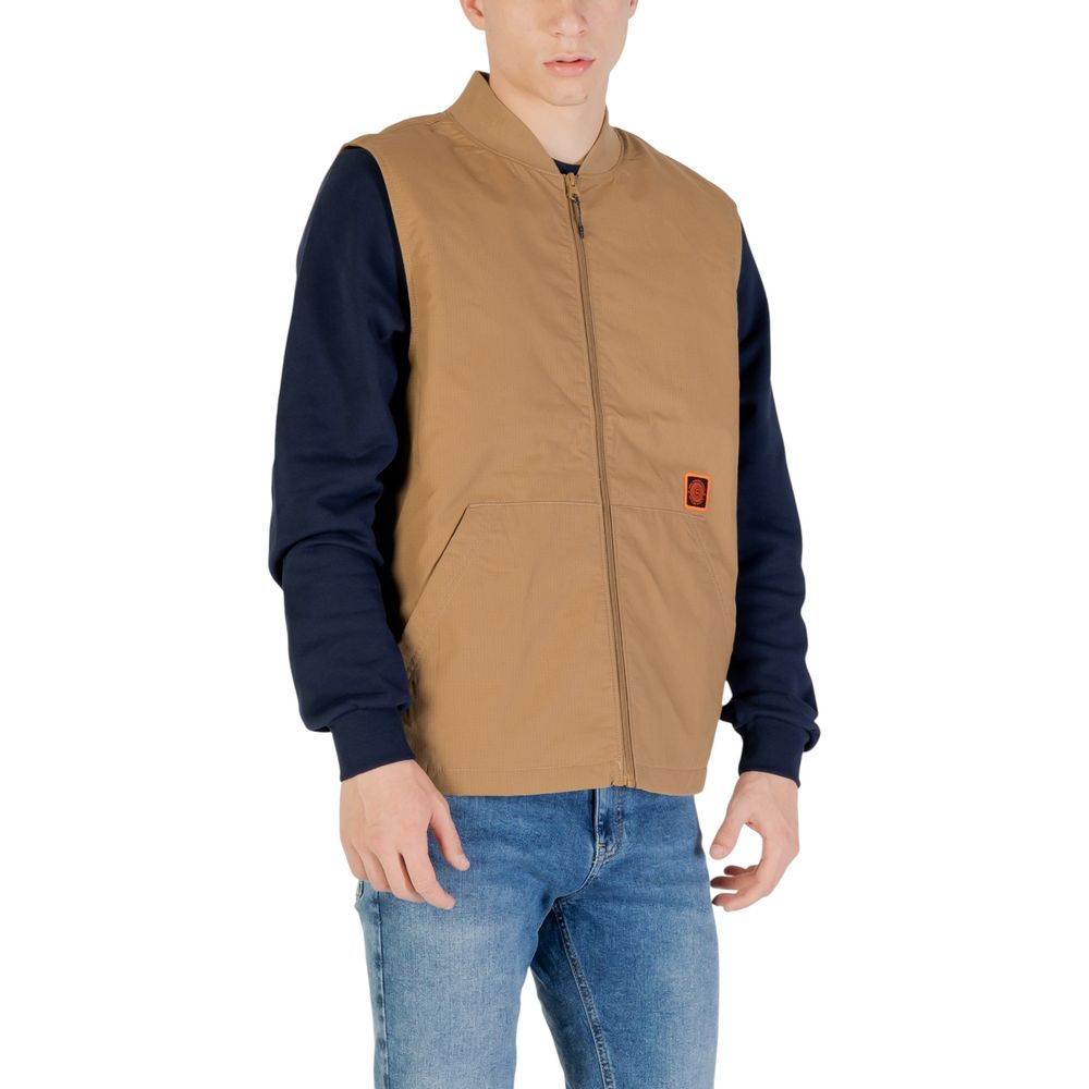 Vans Beige Cotton Sleveless Jacket - The Gentlemen's Vault