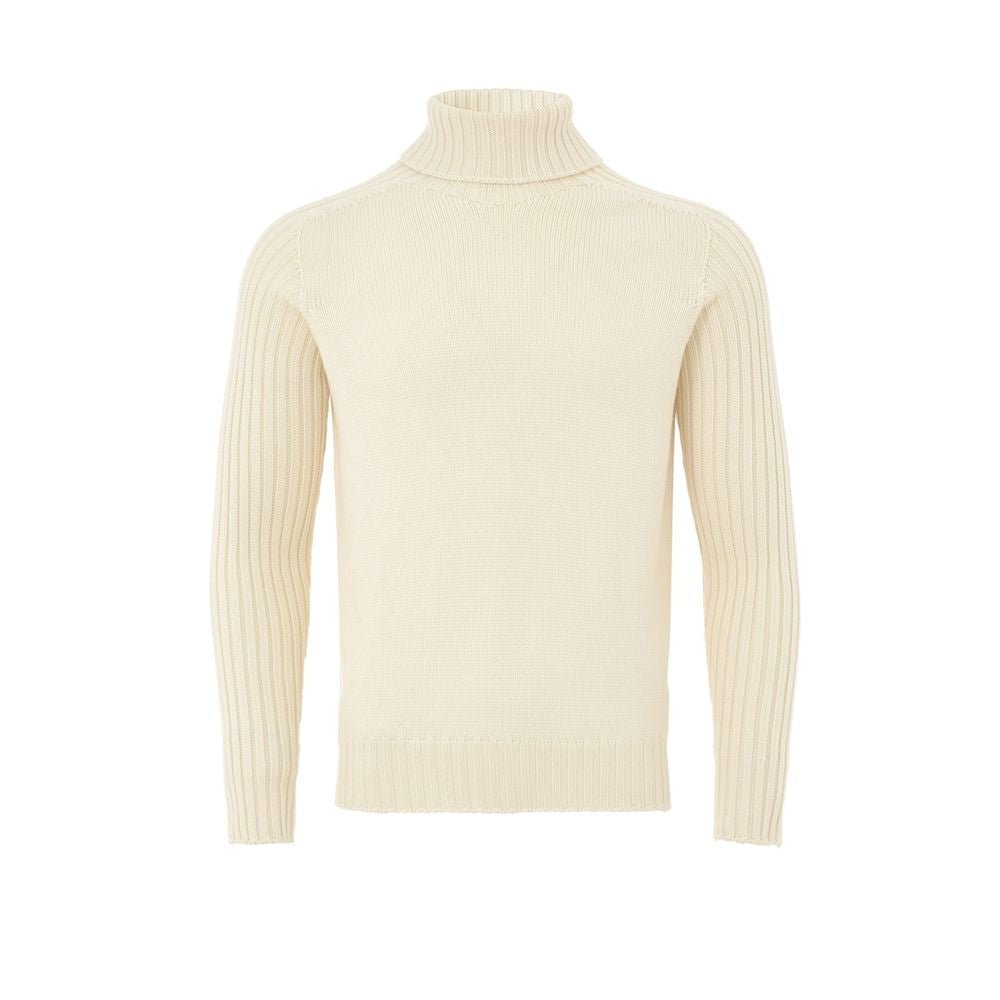 Gran Sasso White Wool Turtleneck - The Gentlemen's Vault