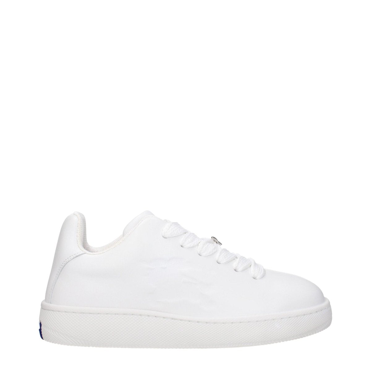 Burberry White Leather Low Tops - The Gentlemen's Vault
