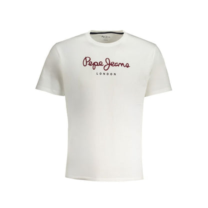 Pepe Jeans White Cotton T-Shirt - The Gentlemen's Vault
