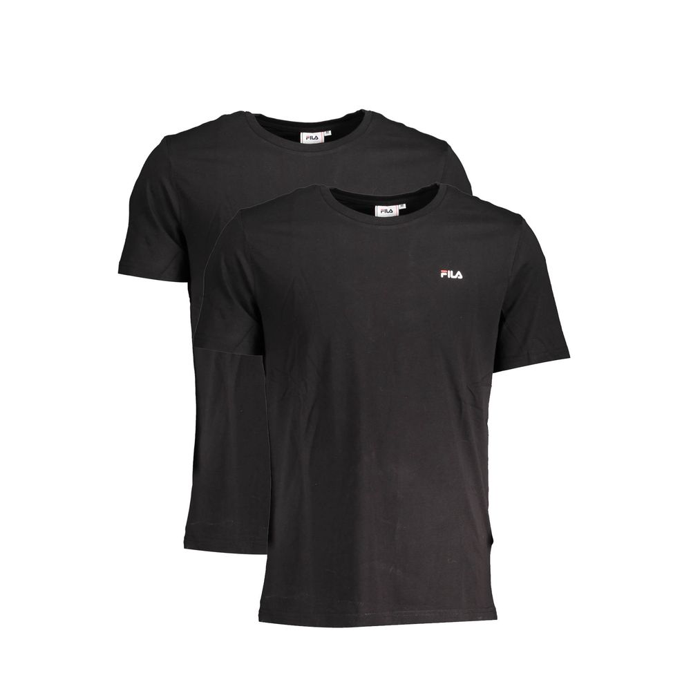 Fila Black Cotton Men TShirt - The Gentlemen's Vault