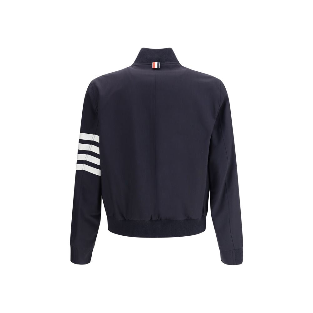 Thom Browne Blue Wool Bomber - The Gentlemen's Vault