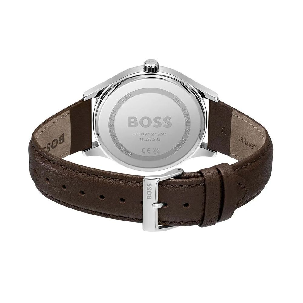 Hugo Boss Brown Leather Dress Watch - The Gentlemen's Vault