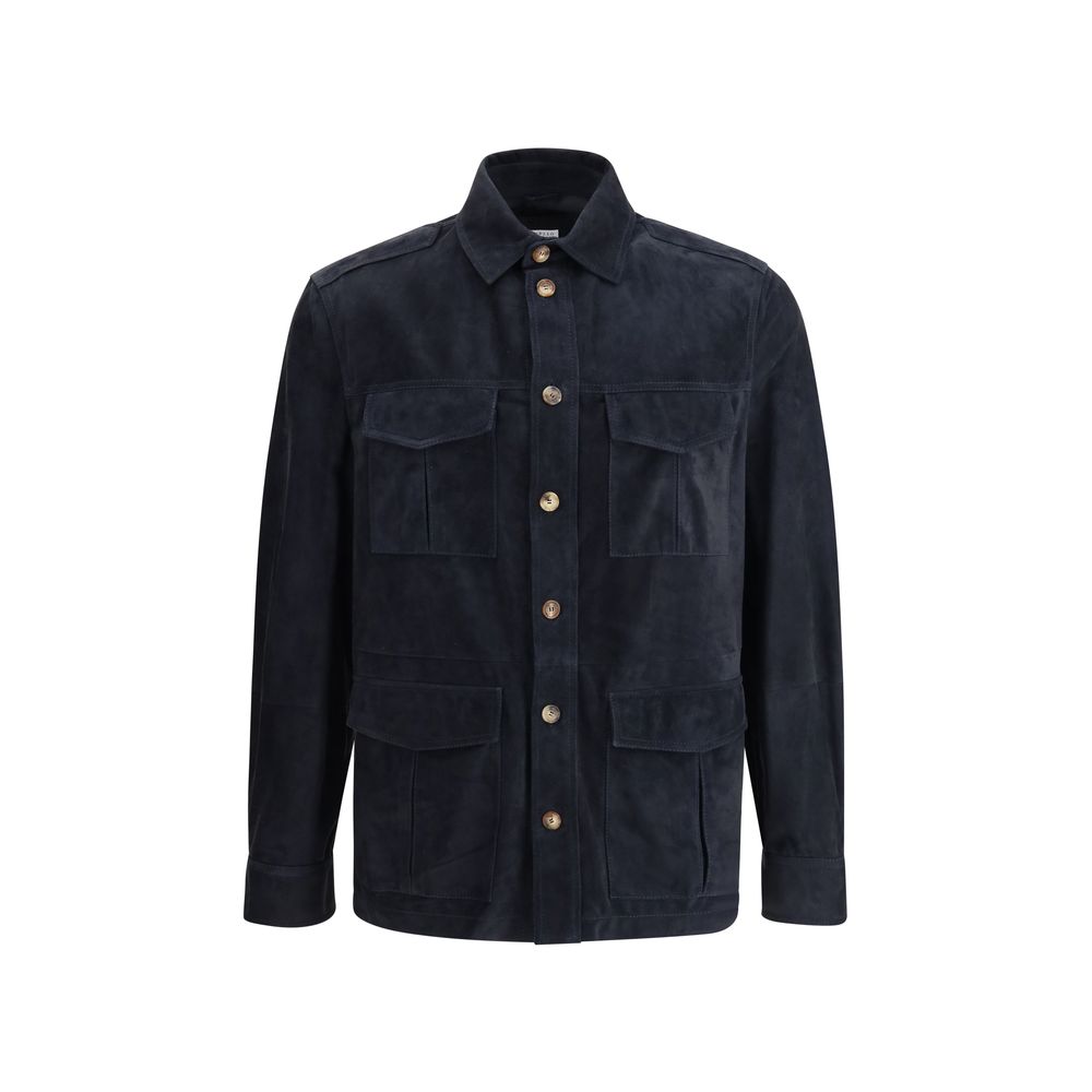 Brunello Cucinelli Suede leather shirt Jacket - The Gentlemen's Vault
