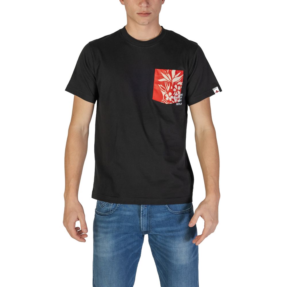 Replay Black Cotton T-Shirt - The Gentlemen's Vault