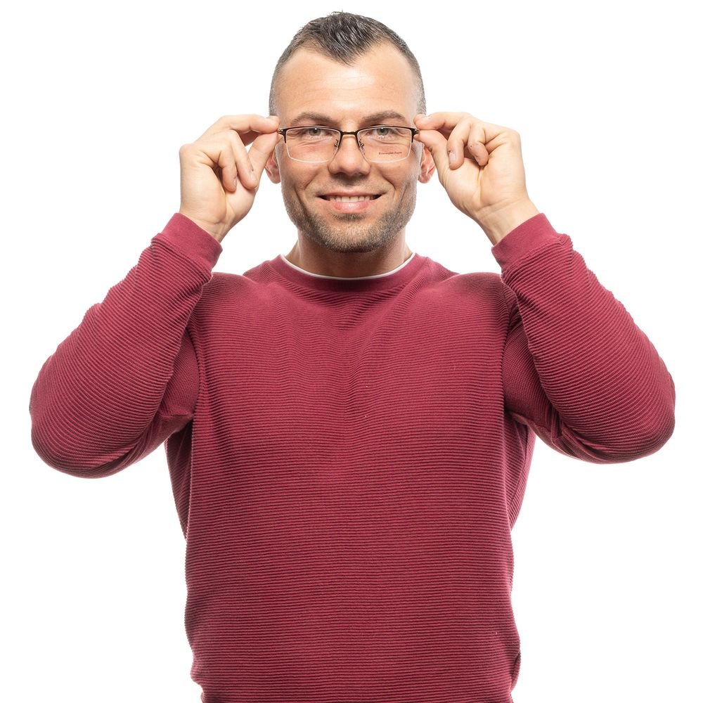 Ermenegildo Zegna Bronze Men Glasses Frame - The Gentlemen's Vault