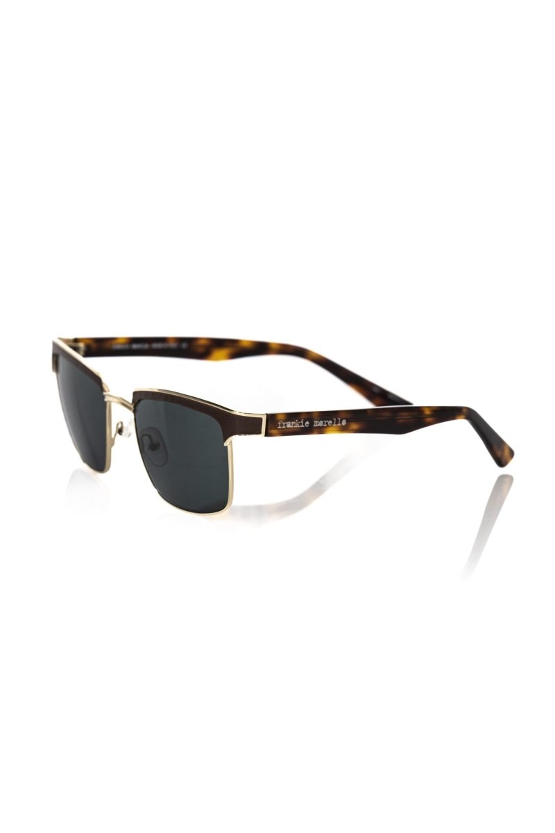 Frankie Morello Brown Metallic Fibre Men Sunglass - The Gentlemen's Vault