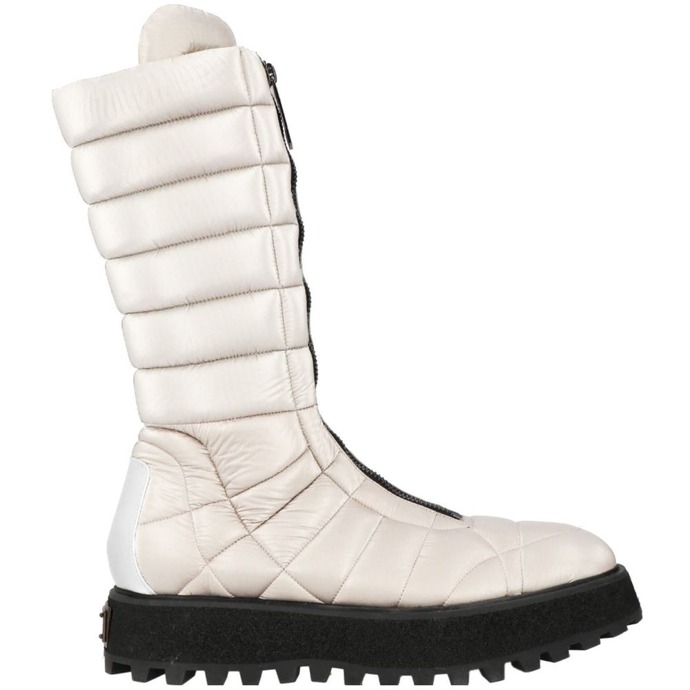 Dolce & Gabbana White Nylon Boot - The Gentlemen's Vault