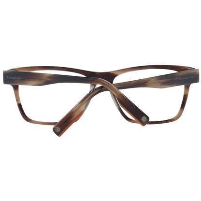 Ermenegildo Zegna Brown Men Glasses Frame - The Gentlemen's Vault