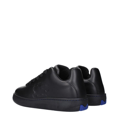 Burberry Black Leather Low Tops - The Gentlemen's Vault