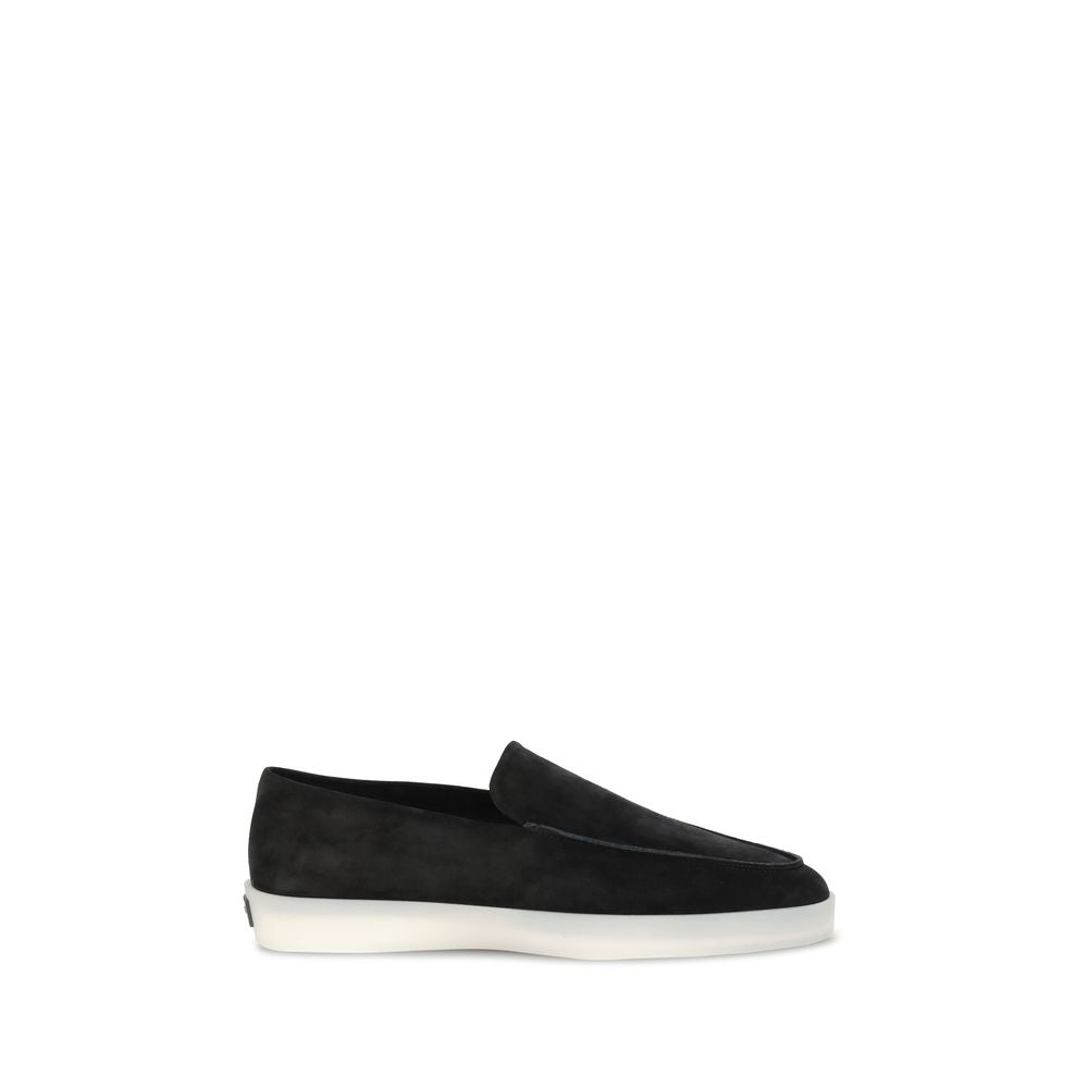 Fear Of God Black Leather Slip - On Loafers - The Gentlemen's Vault