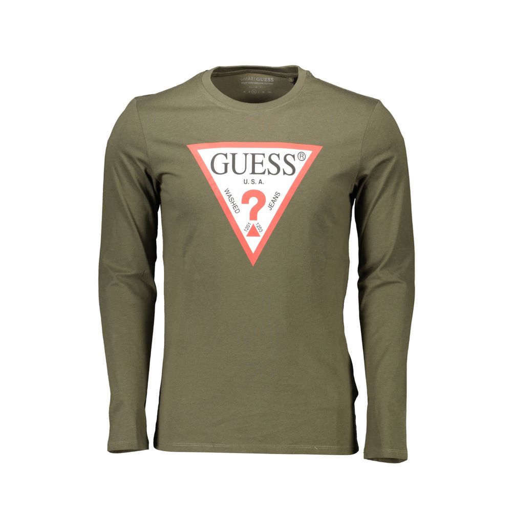 Guess Jeans Green Cotton T-Shirt - The Gentlemen's Vault