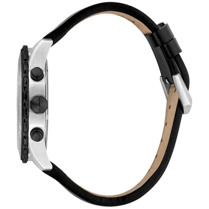 Just Cavalli Black Leather Dress Watch - The Gentlemen's Vault