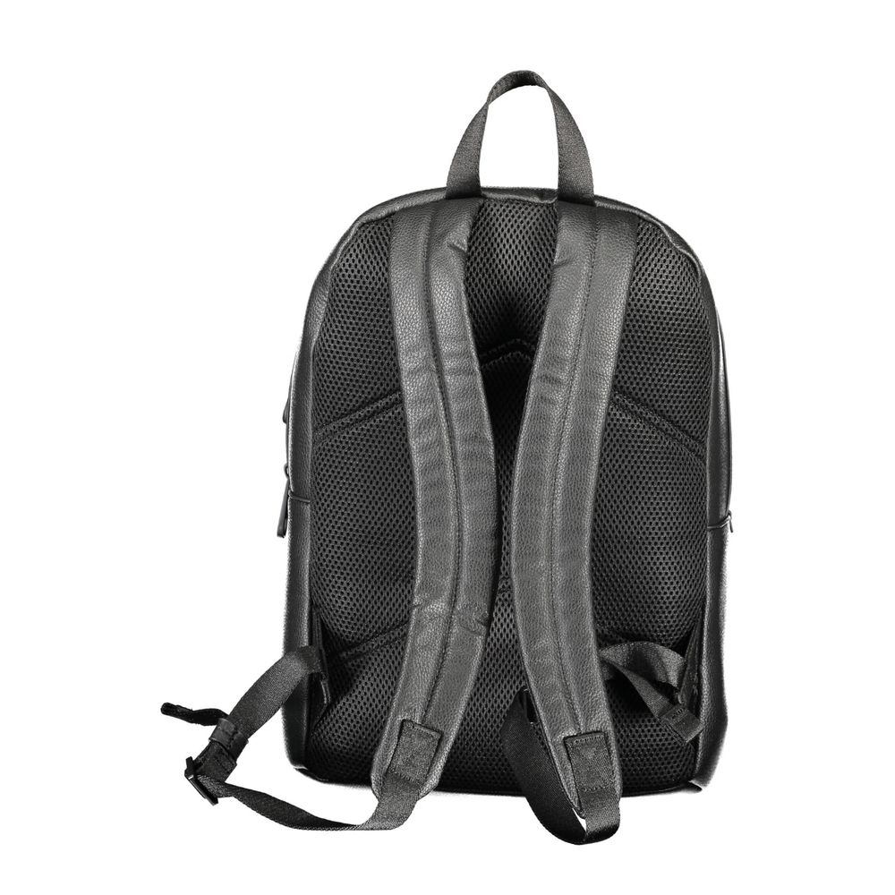 Calvin Klein Black Polyethylene Men Backpack - The Gentlemen's Vault