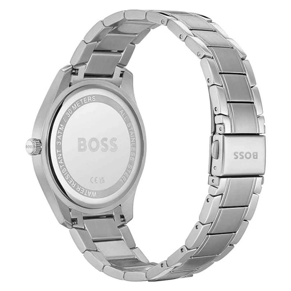 Hugo Boss Gray Stainless Steel Dress Watch - The Gentlemen's Vault