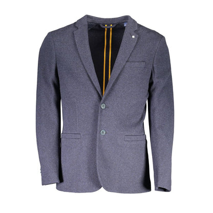 Gant Blue Cotton Jackets & Coat - The Gentlemen's Vault