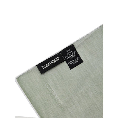 Tom Ford Green Cotton Pocket Square - The Gentlemen's Vault