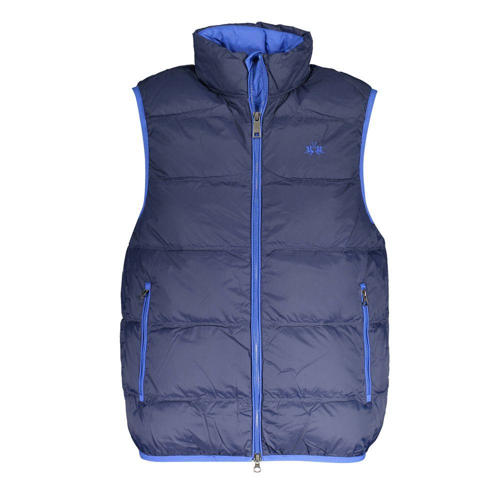 La Martina Blue Polyamide Men Jacket - The Gentlemen's Vault