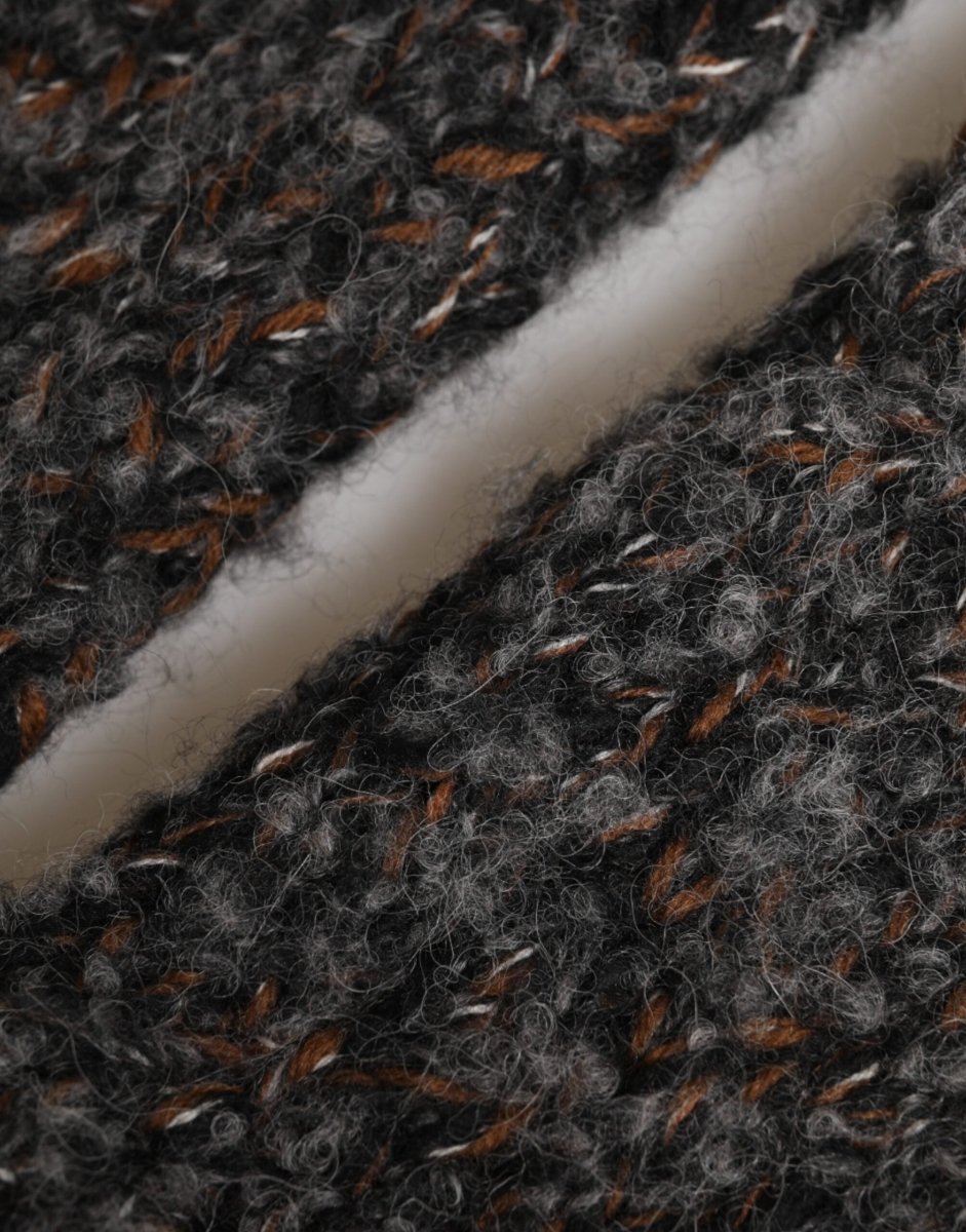 Dolce & Gabbana Gray Virgin Wool Knitted Fingerless Men Gloves - The Gentlemen's Vault