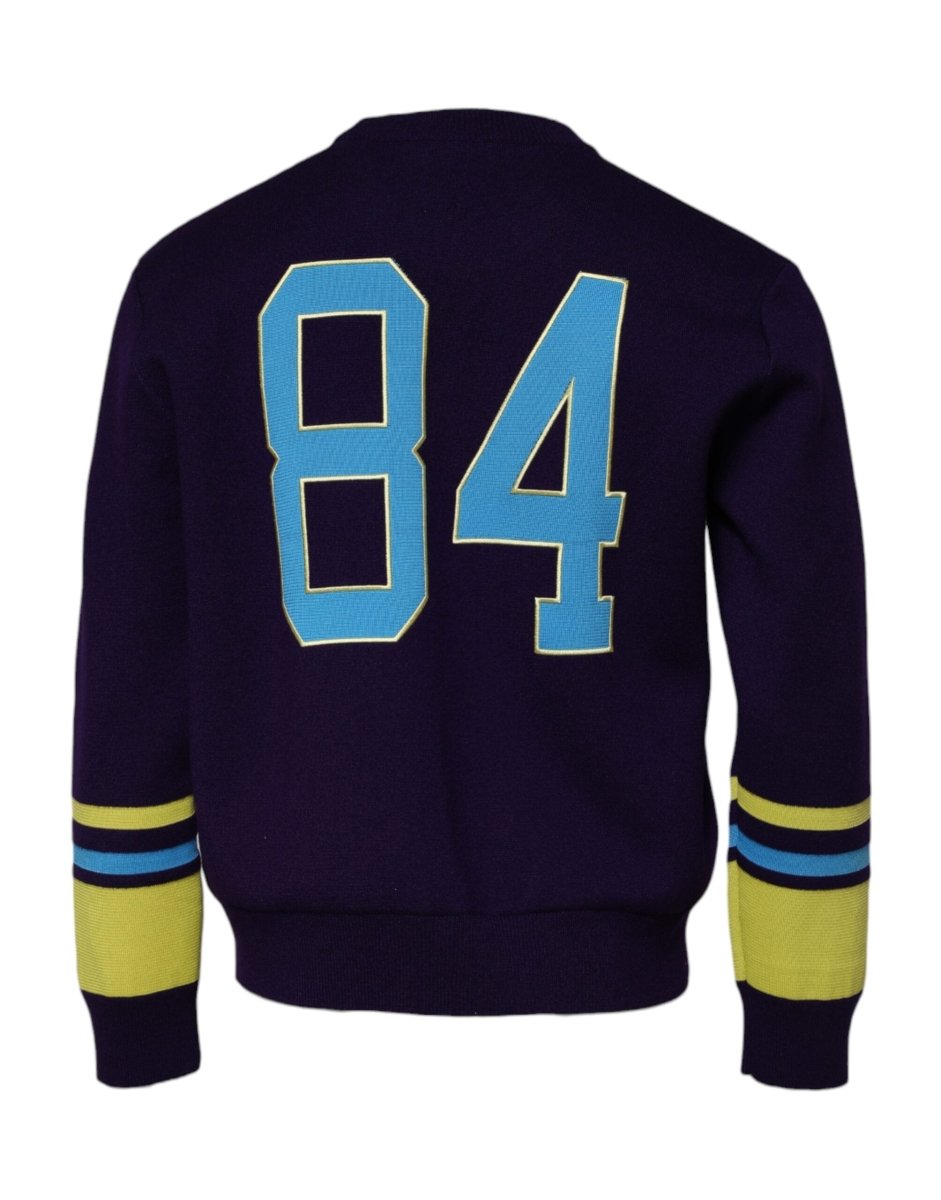 Dolce & Gabbana Blue 1984 Milano CrewNeck Sweatshirt Sweater - The Gentlemen's Vault