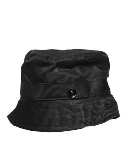 Dolce & Gabbana Black PVC Wide Brim Men Bucket Capello Hat - The Gentlemen's Vault