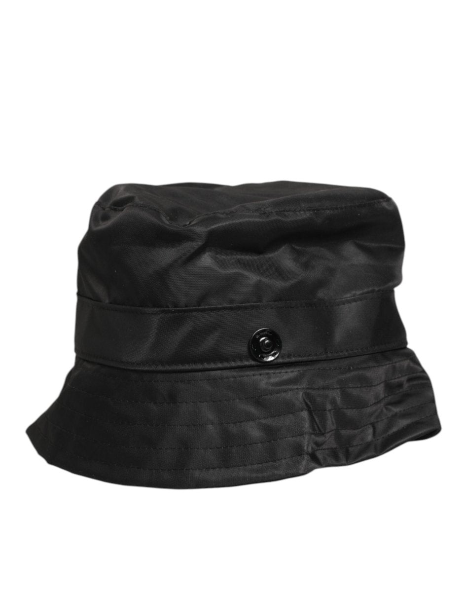 Dolce & Gabbana Black PVC Wide Brim Men Bucket Capello Hat - The Gentlemen's Vault