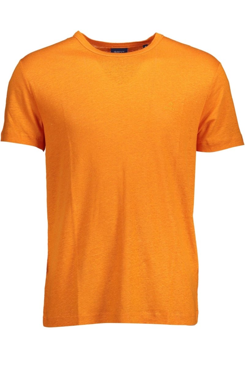 Gant Orange Linen Men T-Shirt - The Gentlemen's Vault