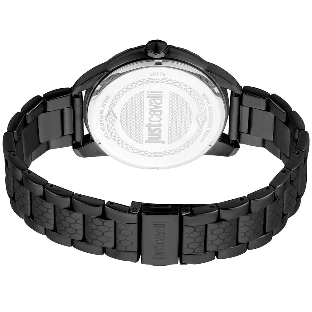 Just Cavalli Black Stainless Steel Dress Watch - The Gentlemen's Vault