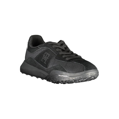 Tommy Hilfiger Black Polyester Sneaker - The Gentlemen's Vault
