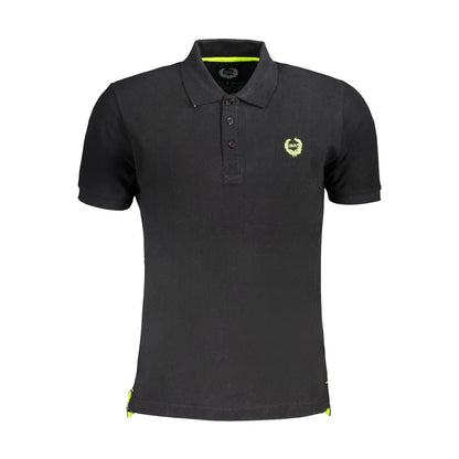 Gianmarco Venturi Black Cotton Polo Shirt - The Gentlemen's Vault