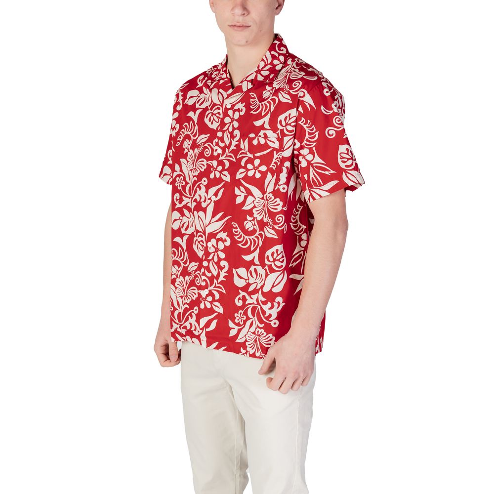 Replay Red Cotton Shortsleeve Shirt - The Gentlemen's Vault