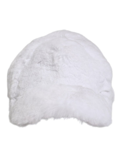 Dolce & Gabbana White Modacrylic Rapper Men Baseball Capello Hat - The Gentlemen's Vault