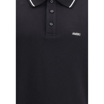 Amiri Black Cotton Polo T-Shirt - The Gentlemen's Vault