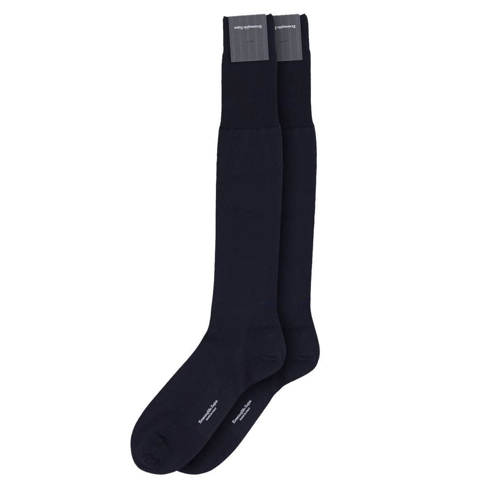 ZEGNA Blue Wool Sock - The Gentlemen's Vault