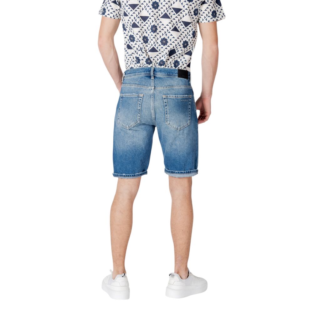 Antony Morato Blue Cotton Bermuda Shorts - The Gentlemen's Vault