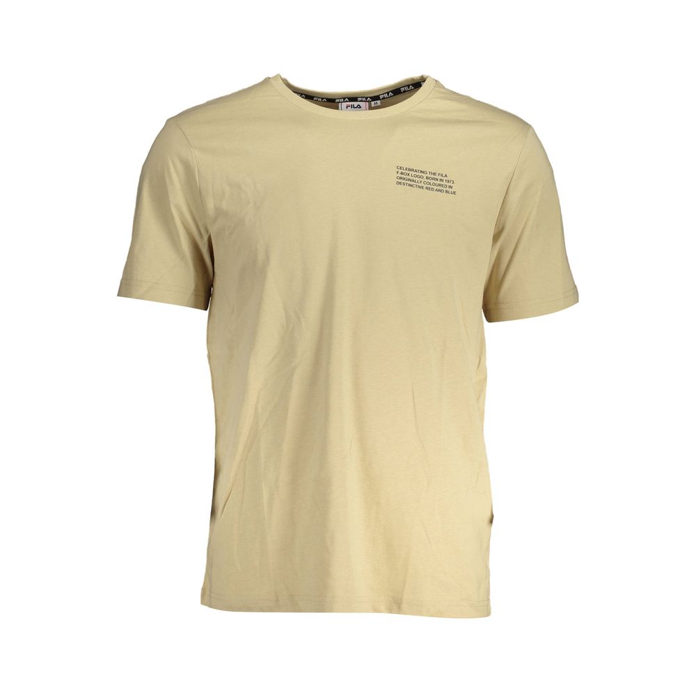 Fila Beige Cotton T-Shirt - The Gentlemen's Vault
