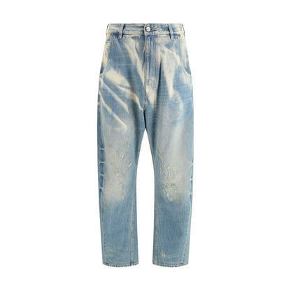 Vivienne Westwood Light Blue Cotton Relaxed Fit Jeans - The Gentlemen's Vault