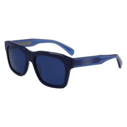 Ferragamo Blue Acetate Sunglasses - The Gentlemen's Vault