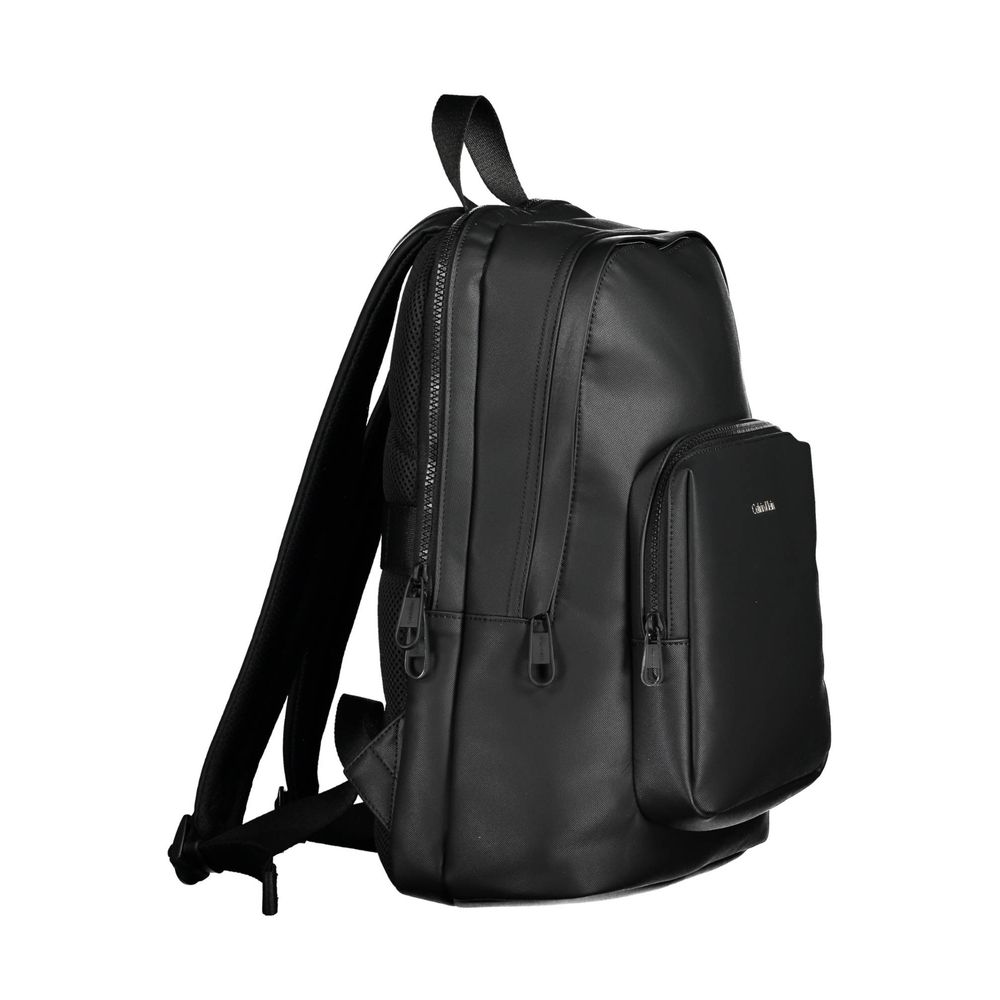 Calvin Klein Black Polyester Men Backpack - The Gentlemen's Vault