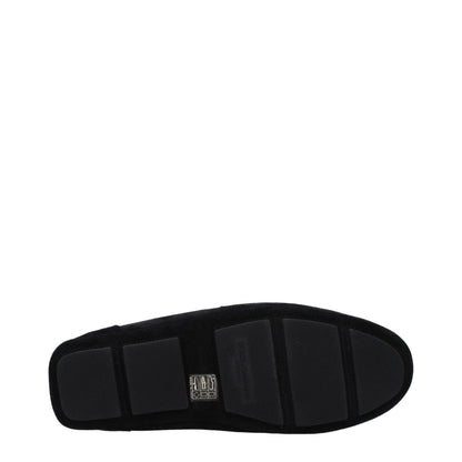 Dolce & Gabbana Black Leather Slip - On Loafers - The Gentlemen's Vault